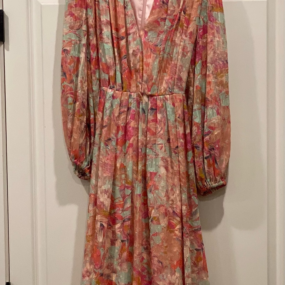 Floral Multicolor Women's Dress